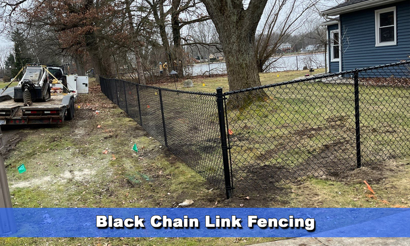 black Chain Link Fencing 2