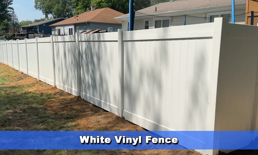 White Vinyl Fence