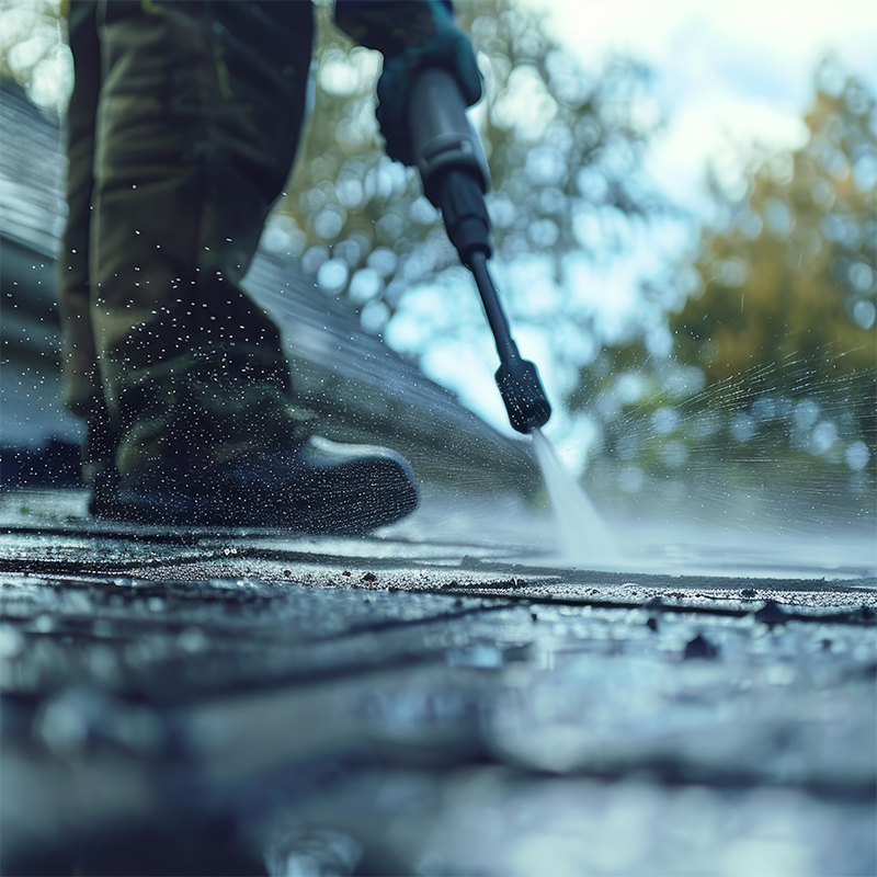 pressure washing roof