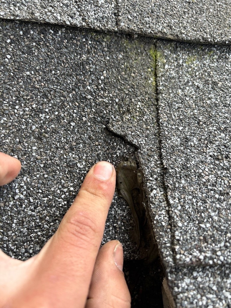 cracked shingles