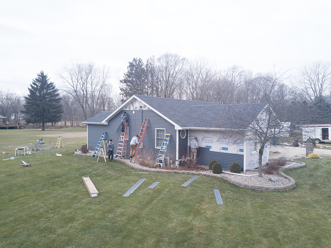 Siding on home in Kalamazoo