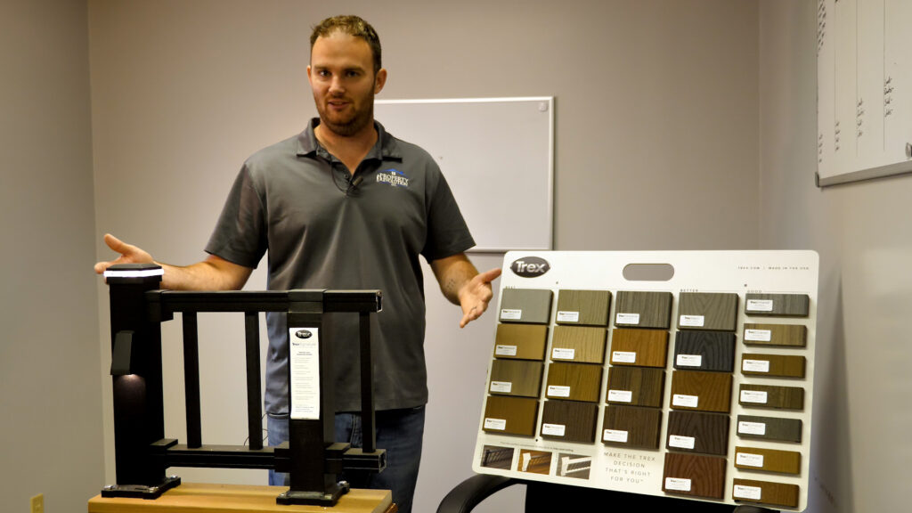 Curt showing a selection or composite deck colors and options