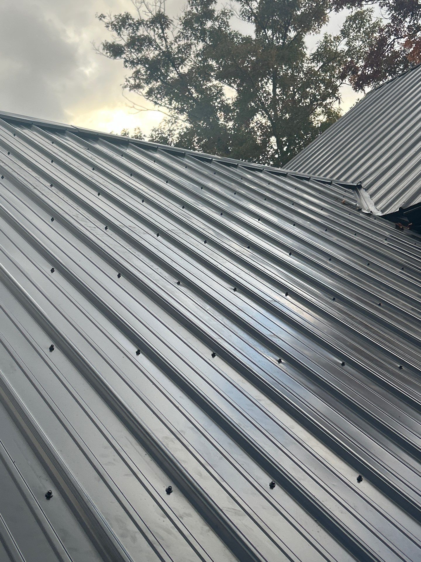 Standin seam metal roof installation