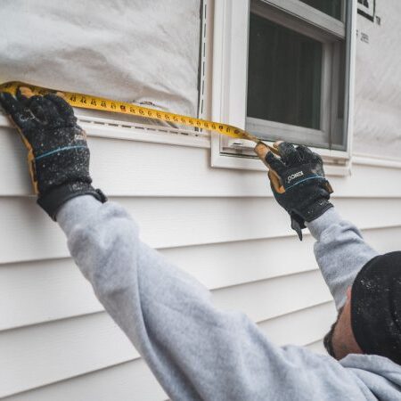 Measuring for siding installation