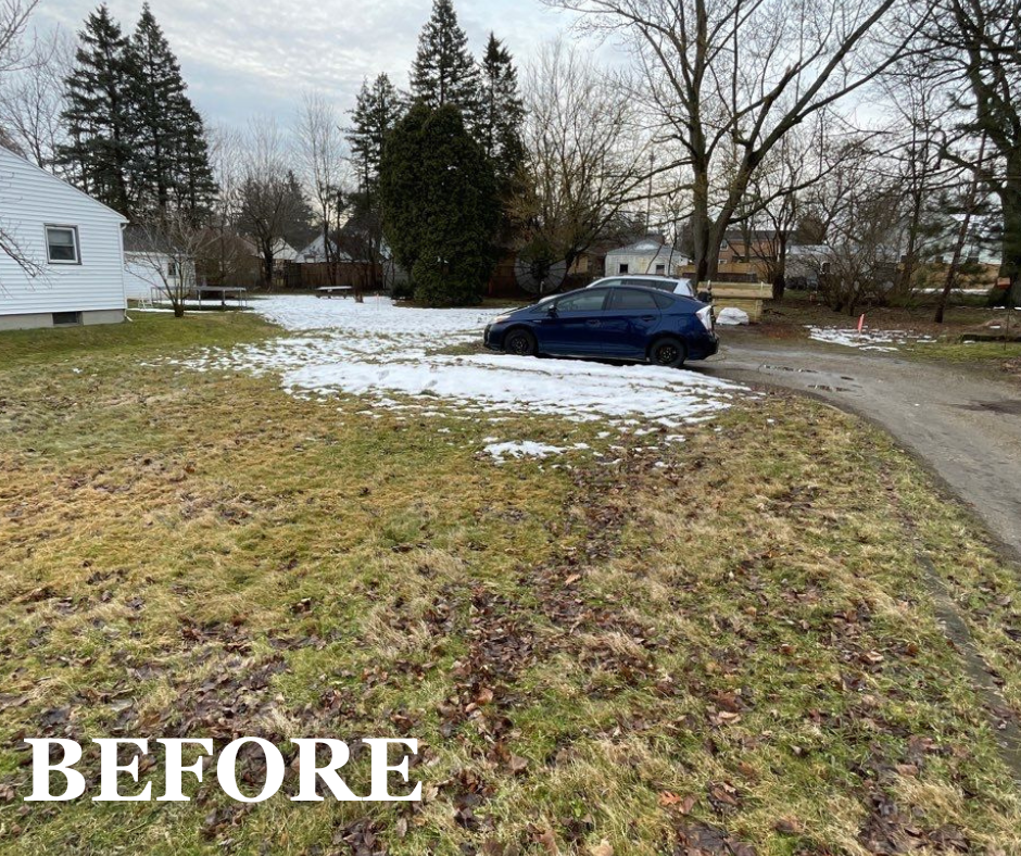 Fencing Installation 3 wood fence before photo