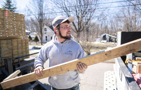 Property Revolution Worker With Board