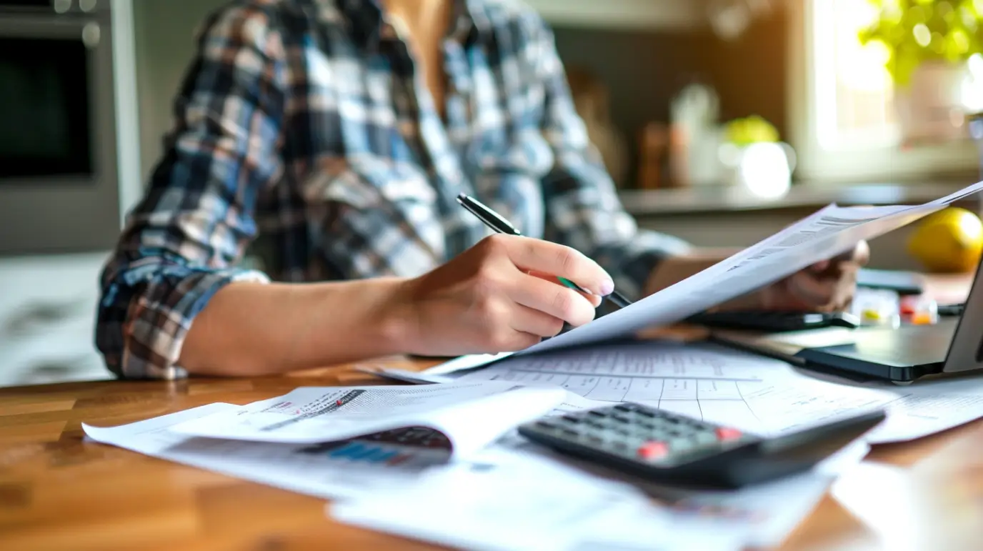 How to Choose a Roofing Warranty in Kentwood, MI (Manufacturer vs Workmanship) 7 dima90 realistic photo of a single homeowner reviewing solar f 94caeda9 2a34 4d24 9c7a c065ad6dad46