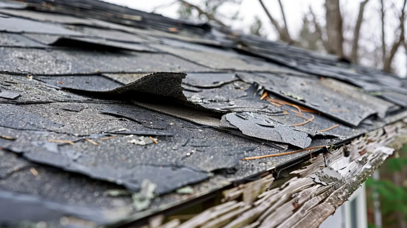 Roof Decking Repair in Kentwood: When Plywood Replacement Is Non-Negotiable 5 dima90 realistic photo of close up on damaged flashing torn un 44a56628 d571 4520 ad66 88c4b6900d8c