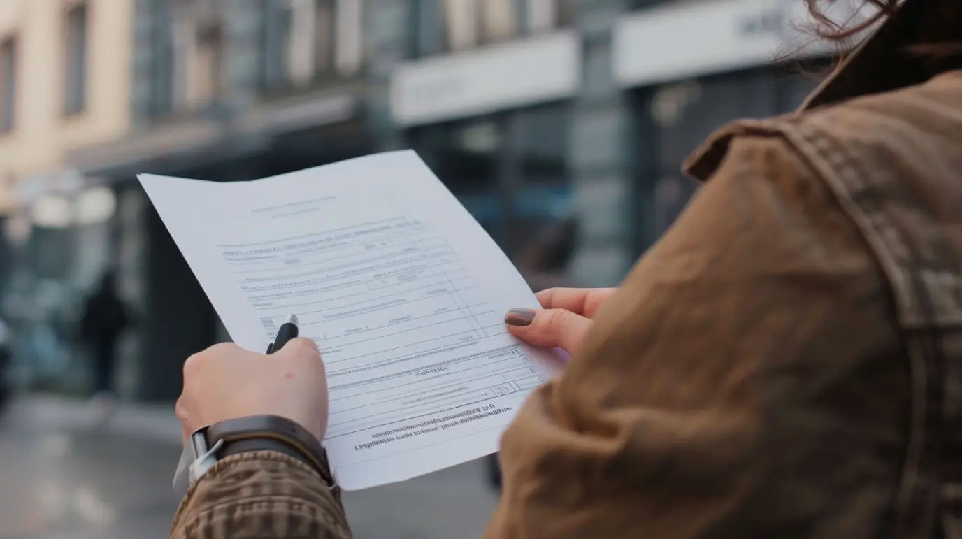 dima90 A person reviewing roof warranty documents with a pen i a78be844 ae4c 4173 ac79 f6db395b09e9