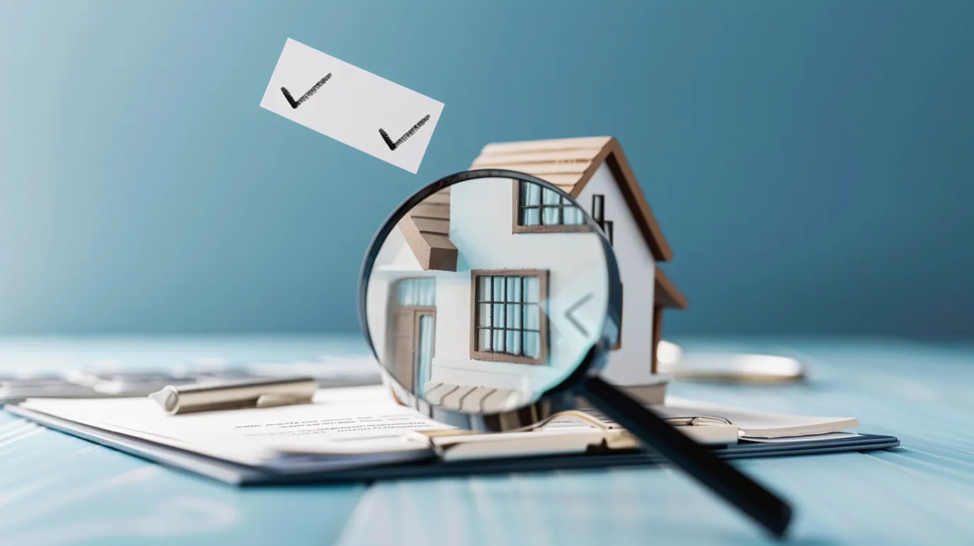 Kalamazoo Roof Inspection Checklist for Homebuyers: What to Look at From the Ground 7 dima90 realistic photo of a miniature house with a magnifying d6d7af51 742d 498f be44 8b9f46b56c16