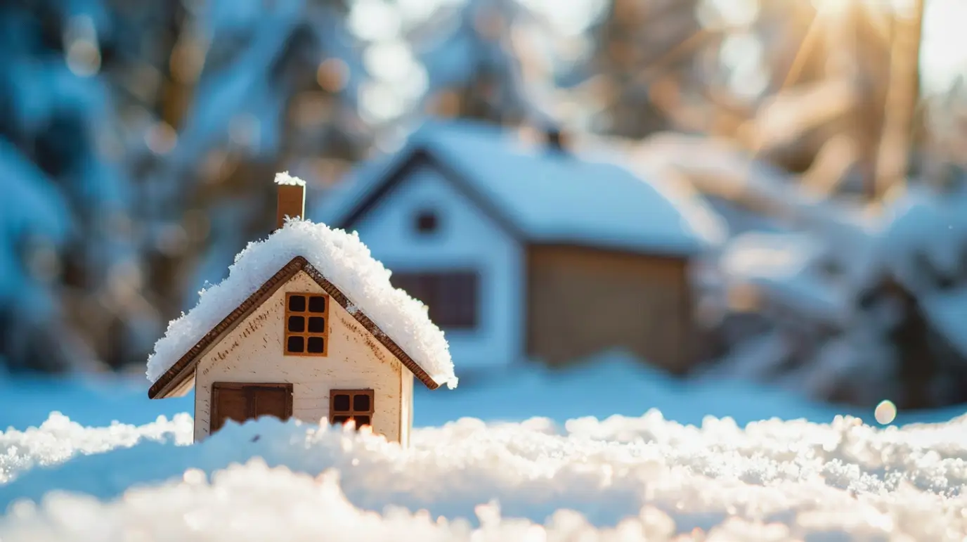 dima90 realistic photo of a miniature house with a snow covere a3bc7bd1 946d 462f aca2 5587793124f6