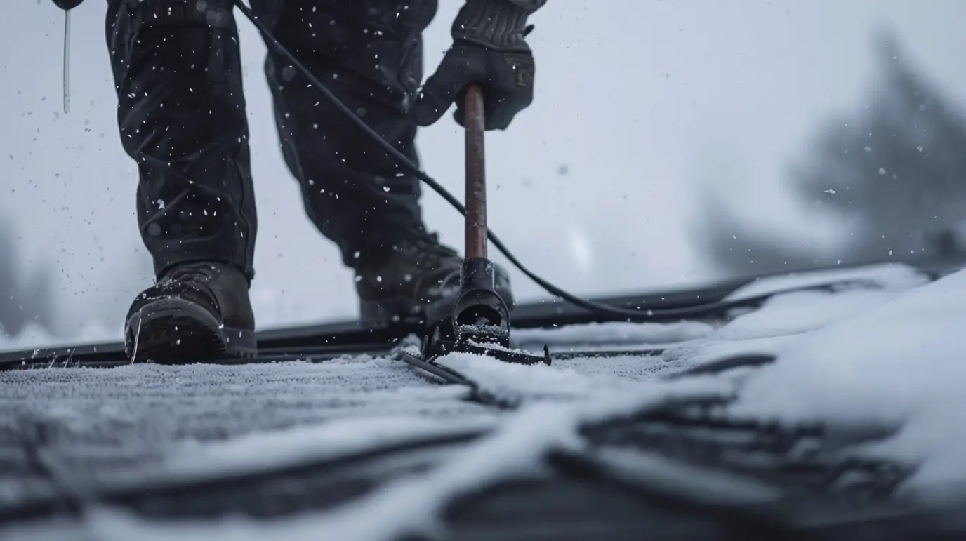 dima90 realistic photo of a single contractor placing winter r 84d705b4 eb5e 472c aa4c 70b835c4e1dd