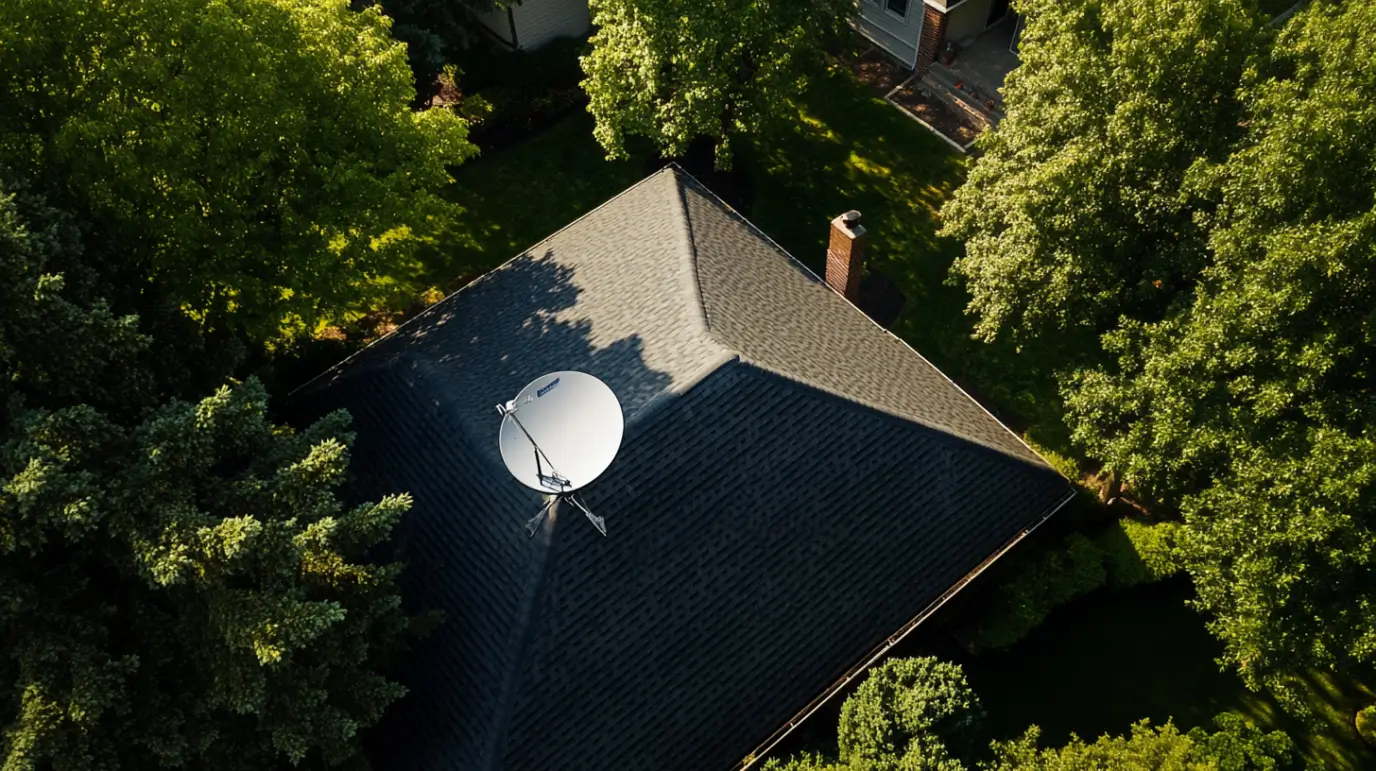 dima90 satellite dish on the roof of a beautiful house in Port 6a5bf5ff 3fcc 4260 9d20 1671ecc0023a