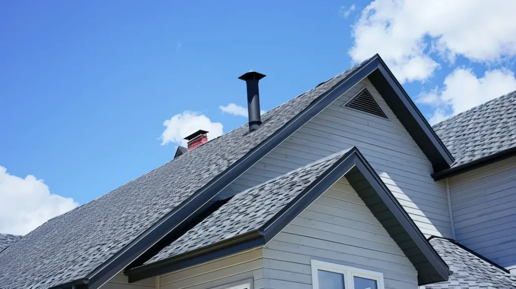 dima90 A realistic photo of a modern house roof with visible r 5be9d749 f3c9 440d 9c38 d324c68c86d3