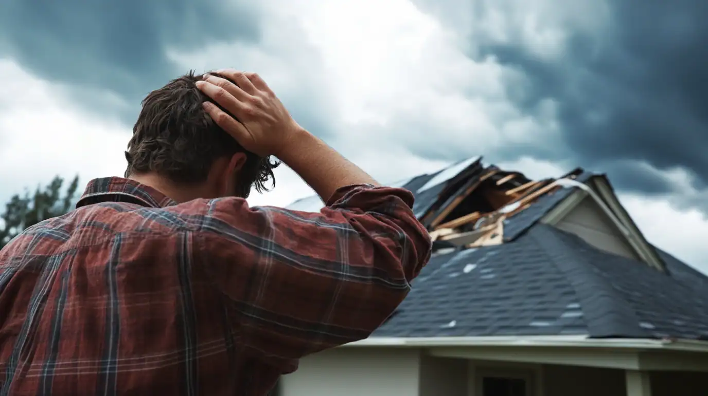 dima90 A worried homeowner holds his head in Michigan as he lo 6d2611b3 274e 43db 9c7e d231edcbc33f
