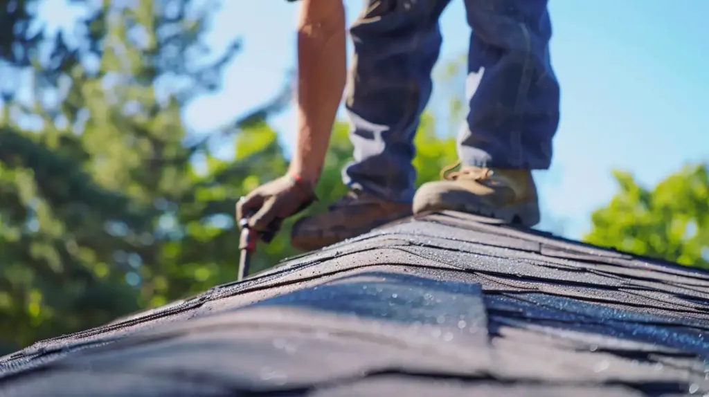 dima90 realistic photo of a single roofer installing dimension 28a93bf4 5cb1 492d 9cf8 486d077ba4c7