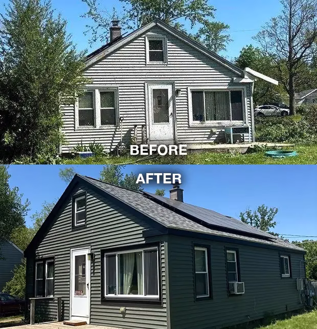 Tornado Damaged Siding Replacement in Portage MI 02